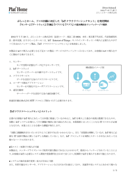 ぷらっとホーム、ドコモ回線に対応した「IoT クラウドベーシックセット」を