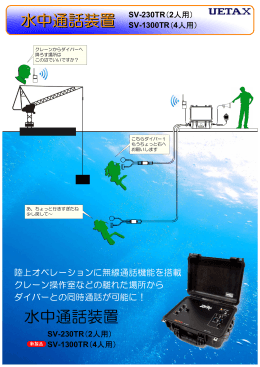 水中通話装置 水中通話装置 SV-230TR（2人用）
