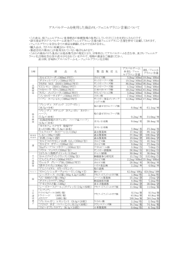 アスパルテームを使用した商品のL