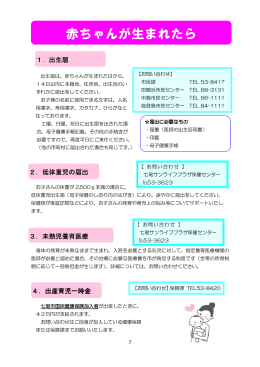 2.赤ちゃんが生まれたら（PDF：311KB）