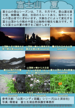 2011年8月「富士山夏」「双子山」