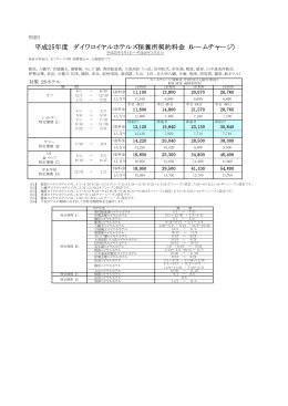 平成25年度 ダイワロイヤルホテルズ契約料金（PDF）