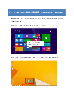 Internet Explorer起動時の注意事項（PDF：439KB）