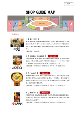 SHOP GUIDE MAP