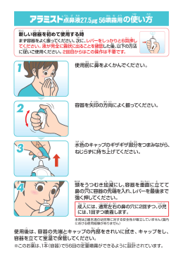 アラミスト点鼻液の使い方