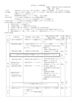 授業案 - 和歌山県立有田中央高等学校