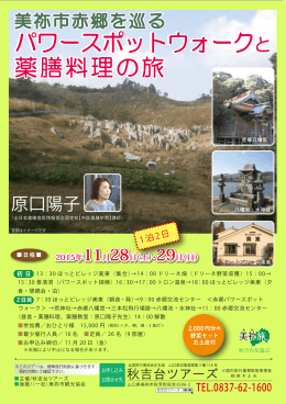 薬膳料理の旅 パワースポットウォークと 薬膳料理の旅 パワースポット