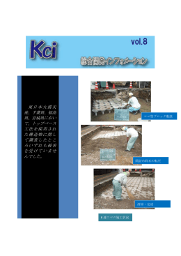 vol.8ー東日本大震災によるトップベース工法調査