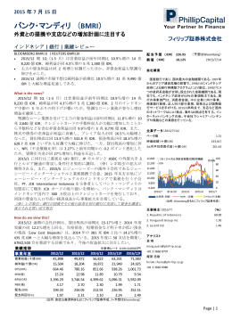 バンク・マンディリ（BMRI）