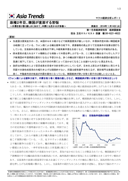 韓国が直面する苦悩 ～外需を取り巻く厳しさに加えて