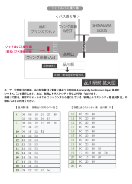 品川駅前 拡大図