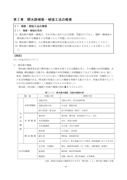 第2章 開水路補修・補強工法の概要（PDF：1358KB）