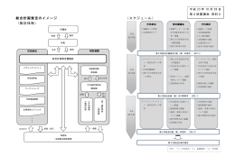 総合計画策定のイメージ （スケジュール） （検討体制）