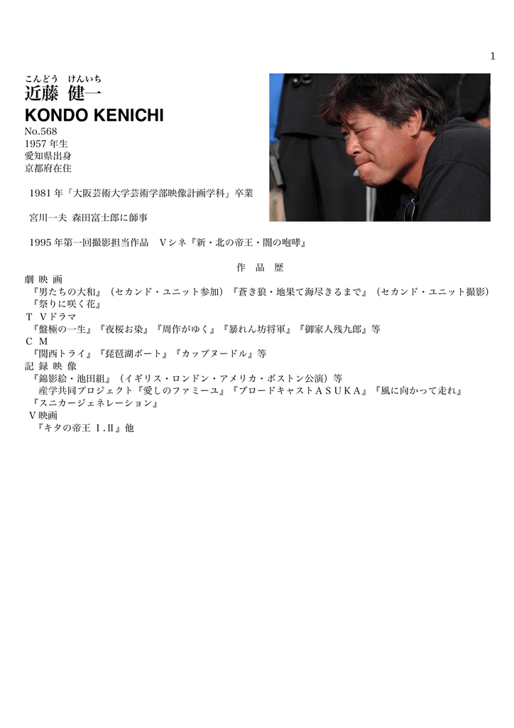 近藤 健一 Kondo Kenichi