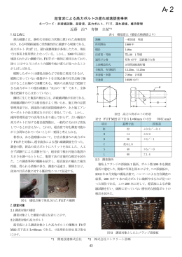 超音波による高力ボルトの遅れ破壊調査事例 近藤 治*1 青柳 圭祐