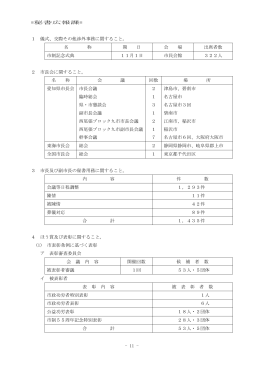 - 11 - =秘書広報課= 1 儀式、交際その他渉外事務に関すること
