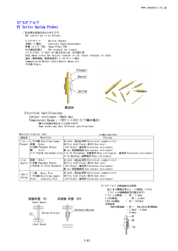 ｽﾌﾟﾘﾝｸﾞﾌﾟﾛｰﾌﾞ 8Y Series Spring Probes
