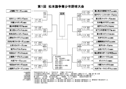 第1回 松本旗争奪少年野球大会