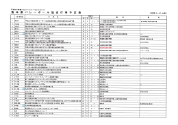 平成23年度熊本県バレーボール協会行事予定20110515