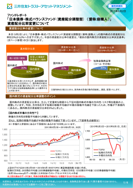 「日本債券・株式バランスファンド(資産配分調整型) （愛称:庭職人）」 資産