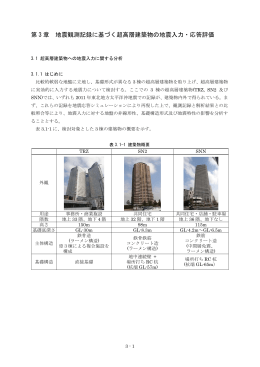 第 3 章 地震観測記録に基づく超高層建築物の地震入力・応答評価
