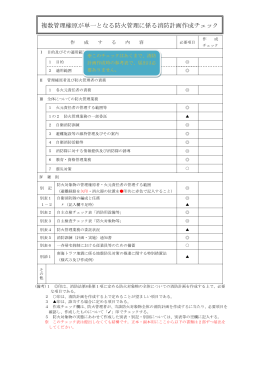 複数管理権原が単一となる防火管理に係る消防計画作成