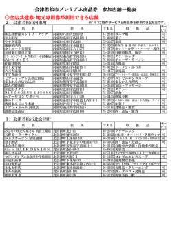 河東町 - 会津若松商工会議所
