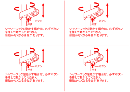 シャワーフックを動かす場合は、必ずボタン を押して動かしてください