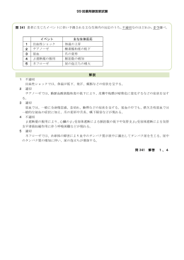 第99回薬剤師国家試験 問341 PDF