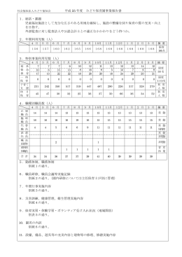 平成 25 年度 みどり保育園事業報告書 1．総括・課題 児童福祉施設