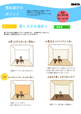 壁紙選びの ポイント 壁と天井を選ぼう