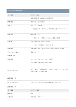 ヨーロッパ文化専攻紀要