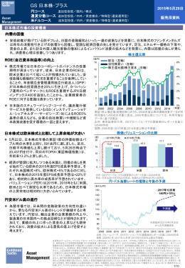 GS 日本株・プラス - Goldman Sachs
