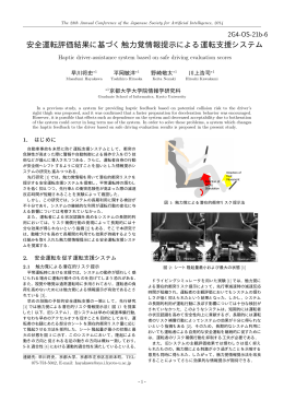 安全運転評価結果に基づく触力覚情報提示による運転支援