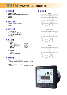 TMW マルチパワーメータ（電流仕様）