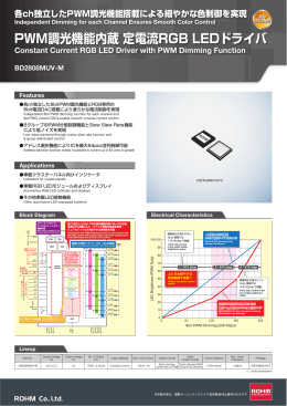 PWM調光機能内蔵 定電流RGB LEDドライバ