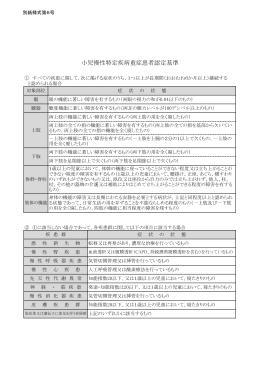 重症患者認定基準（PDF：98KB）