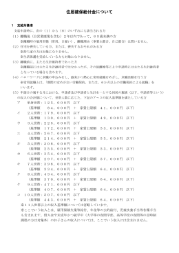 住居確保給付金について