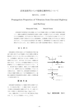 高架道路等からの振動伝搬特性について (PDF形式, 406.69KB)