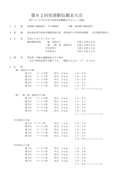 第62回尾張駅伝競走大会