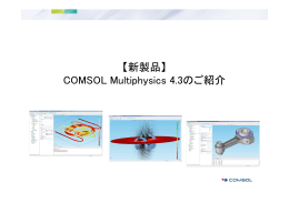 COMSOL Multiphysics バージョン4.3 機能説明・日本語版