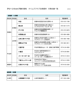対象施設一覧はこちら
