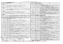 次期ご提供予定スタジオプログラム一覧
