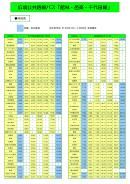 広域公共路線バス「館林・邑楽・千代田線」