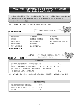 10月16日北上小学校区