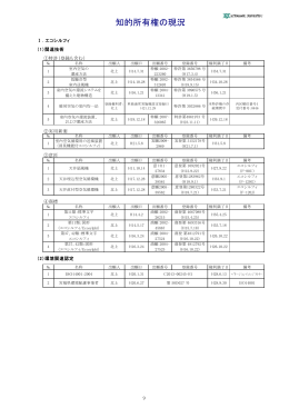 知的所有権の現況