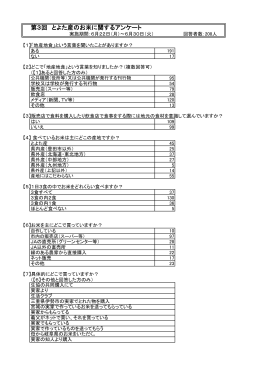 とよた産のお米に関するアンケート結果 （PDF 206.9KB）