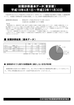 耐震診断基本データ - 日本木造住宅耐震補強事業者協同組合