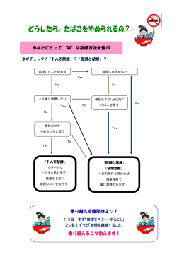 あなたにとって&ldquo;楽&rdquo;な禁煙方法を選ぶ