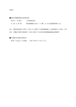 早朝除雪出動作業基準 新雪10  以上で出動し、午前7時までに完了する